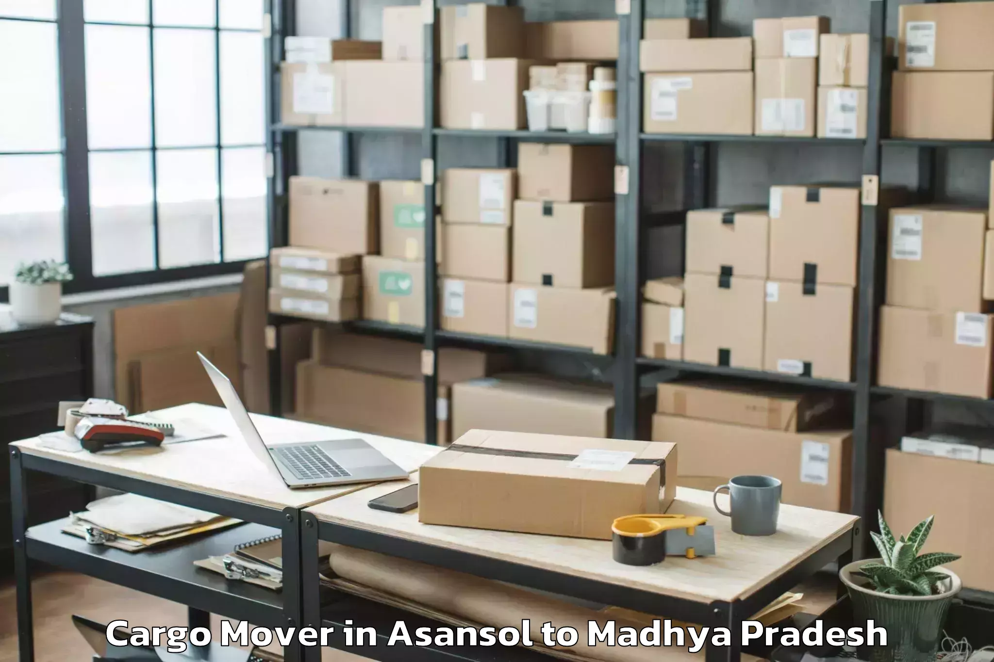 Hassle-Free Asansol to Dewas Cargo Mover